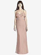 Front View Thumbnail - Bliss Ruffle-Trimmed Backless Maxi Dress - Britt