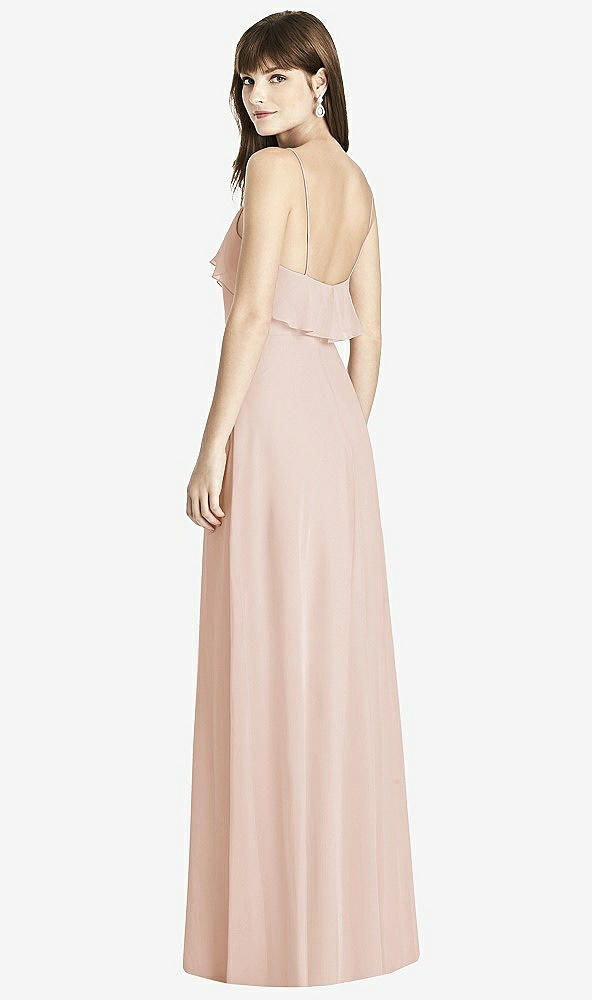 Back View - Cameo Ruffle-Trimmed Backless Maxi Dress - Britt