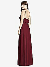 Rear View Thumbnail - Cabernet Ruffle-Trimmed Backless Maxi Dress - Britt