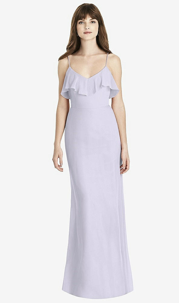 Front View - Silver Dove Ruffle-Trimmed Backless Maxi Dress - Britt