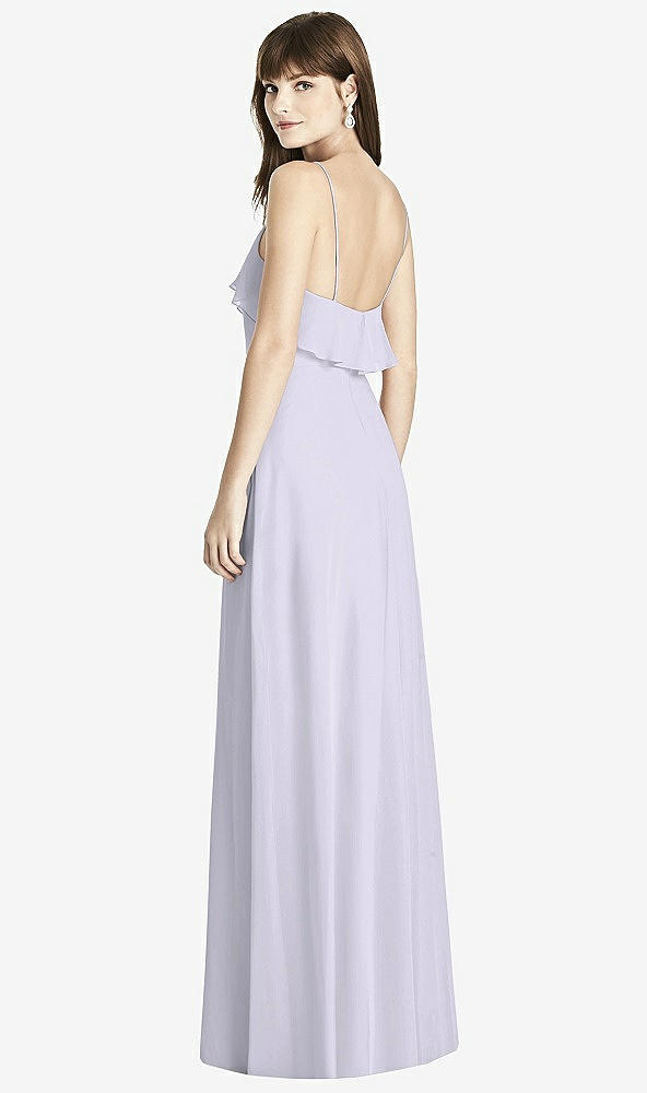 Back View - Silver Dove Ruffle-Trimmed Backless Maxi Dress - Britt