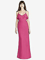 Front View Thumbnail - Tea Rose Ruffle-Trimmed Backless Maxi Dress - Britt