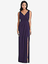 Front View Thumbnail - Concord Lux Jersey Draped Maxi - Sena