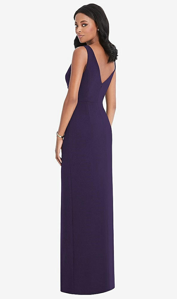 Back View - Concord Lux Jersey Draped Maxi - Sena