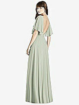 Rear View Thumbnail - Celadon Split Sleeve Backless Maxi Dress - Lila