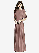 Front View Thumbnail - Sienna Split Sleeve Backless Maxi Dress - Lila