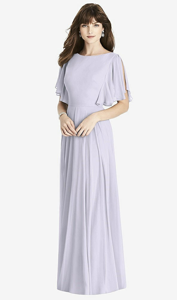 Front View - Silver Dove Split Sleeve Backless Maxi Dress - Lila