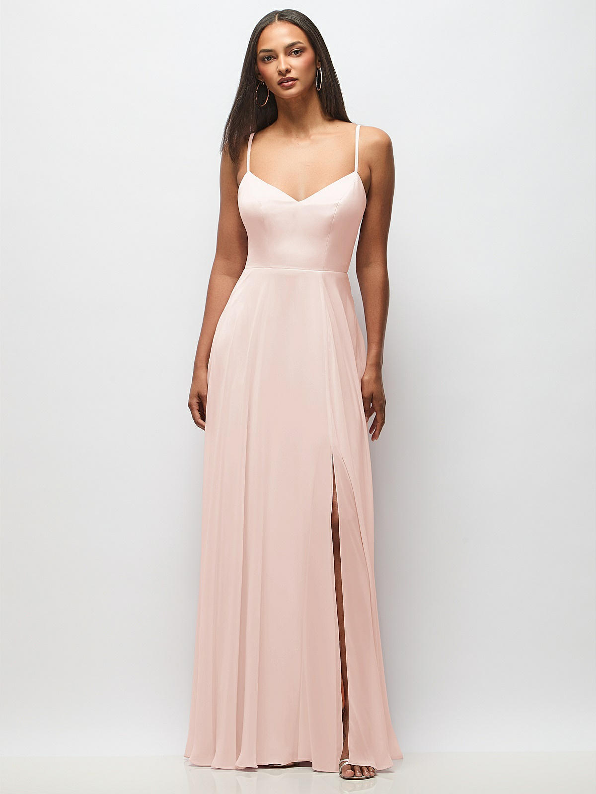 Ruffle And Button Detail Retract Your Waist Bridesmaid Maxi Dress main image 1