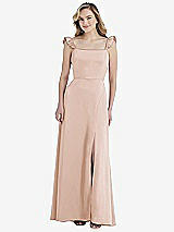 Front View Thumbnail - Cameo Ruffled Sleeve Tie-Back Maxi Dress