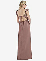 Rear View Thumbnail - Sienna Ruffled Sleeve Tie-Back Maxi Dress