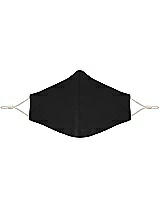 Front View Thumbnail - Black Soft Jersey Reusable Face Mask