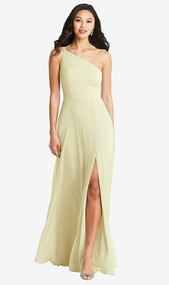 Front View - Butter Yellow Bella Bridesmaids Dress BB130