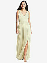 Front View Thumbnail - Butter Yellow Bella Bridesmaids Dress BB131