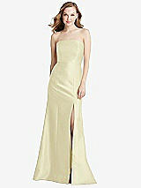Front View Thumbnail - Butter Yellow Bella Bridesmaids Dress BB133
