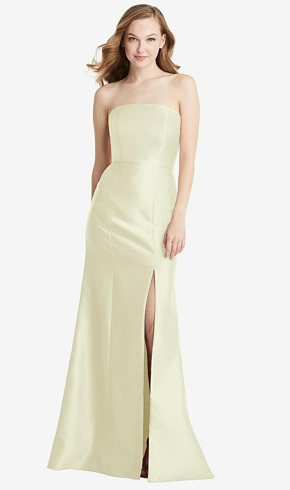Front View - Butter Yellow Bella Bridesmaids Dress BB133