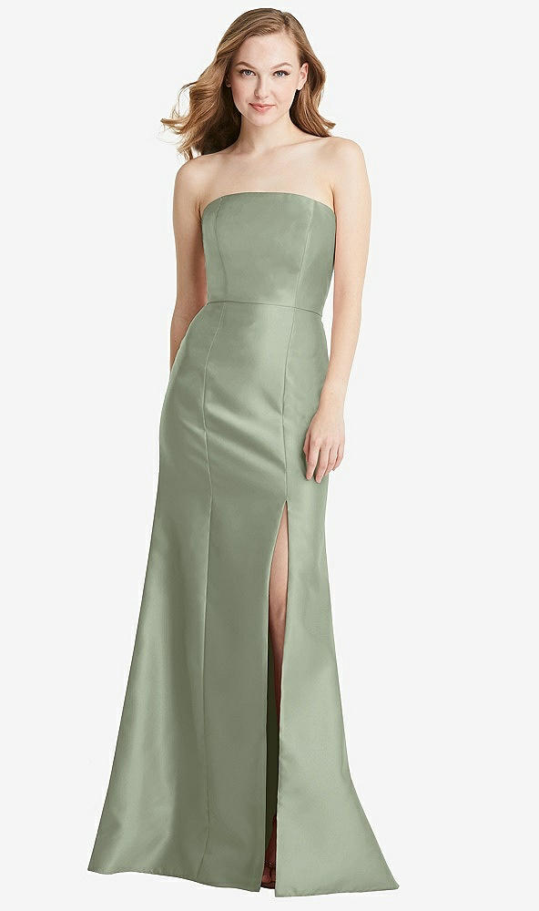 Front View - Sage Bella Bridesmaids Dress BB133