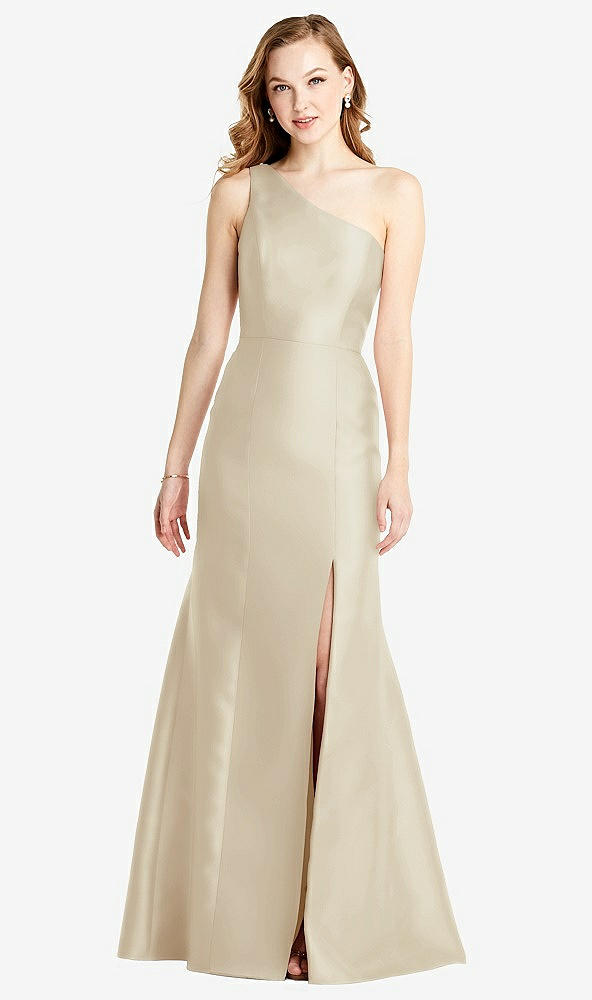 Front View - Champagne Bella Bridesmaids Dress BB137