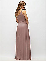Alt View 3 Thumbnail - Sienna One-Shoulder Chiffon Maxi Dress with Shirred Front Slit