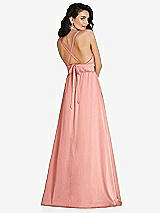 Alt View 1 Thumbnail - Rose Deep V-Neck Shirred Skirt Maxi Dress with Convertible Straps