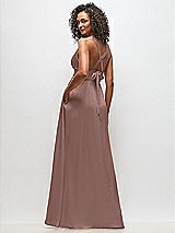 Alt View 4 Thumbnail - Sienna Deep V-Neck Shirred Skirt Maxi Dress with Convertible Straps