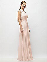 Alt View 5 Thumbnail - Cameo Draped One-Shoulder Maxi Dress with Scarf Bow
