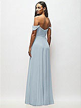 Alt View 6 Thumbnail - Mist Off-the-Shoulder Basque Neck Maxi Dress with Flounce Sleeves