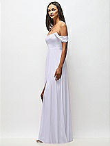 Alt View 5 Thumbnail - Silver Dove Off-the-Shoulder Basque Neck Maxi Dress with Flounce Sleeves