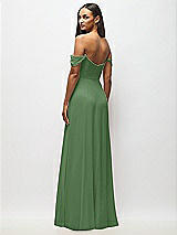 Alt View 6 Thumbnail - Vineyard Green Off-the-Shoulder Basque Neck Maxi Dress with Flounce Sleeves