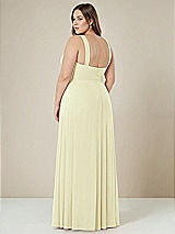 Alt View 2 Thumbnail - Butter Yellow Contoured Wide Strap Sweetheart Maxi Dress