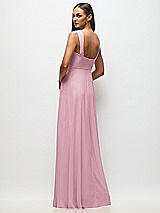 Alt View 3 Thumbnail - Dusty Pink Contoured Wide Strap Sweetheart Maxi Dress
