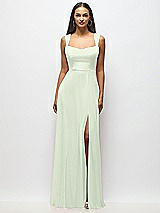 Alt View 1 Thumbnail - Mint Green Contoured Wide Strap Sweetheart Maxi Dress