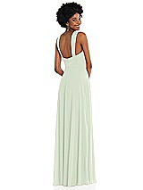 Rear View Thumbnail - Mint Green Contoured Wide Strap Sweetheart Maxi Dress