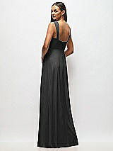 Alt View 3 Thumbnail - Black Contoured Wide Strap Sweetheart Maxi Dress