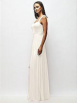 Alt View 2 Thumbnail - Ivory Contoured Wide Strap Sweetheart Maxi Dress