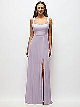 Alt View 1 Thumbnail - Lilac Haze Contoured Wide Strap Sweetheart Maxi Dress