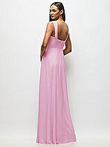 Alt View 3 Thumbnail - Powder Pink Contoured Wide Strap Sweetheart Maxi Dress