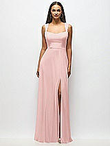 Alt View 1 Thumbnail - Rose Contoured Wide Strap Sweetheart Maxi Dress