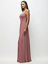 Alt View 2 Thumbnail - Rosewood Contoured Wide Strap Sweetheart Maxi Dress