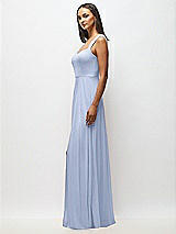 Alt View 2 Thumbnail - Sky Blue Contoured Wide Strap Sweetheart Maxi Dress