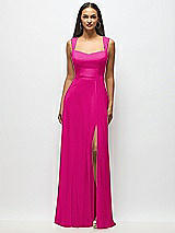 Alt View 1 Thumbnail - Think Pink Contoured Wide Strap Sweetheart Maxi Dress