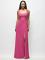 Alt View 1 Thumbnail - Tea Rose Contoured Wide Strap Sweetheart Maxi Dress