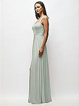Alt View 2 Thumbnail - Willow Green Contoured Wide Strap Sweetheart Maxi Dress