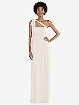 Alt View 2 Thumbnail - Ivory Convertible Tie-Shoulder Empire Waist Maxi Dress