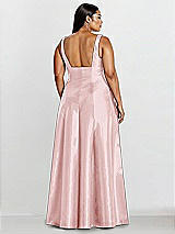 Alt View 2 Thumbnail - Ballet Pink Sleeveless Square-Neck Princess Line Gown with Pockets