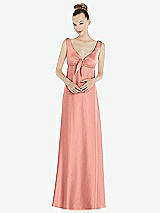 Alt View 1 Thumbnail - Rose Convertible Strap Empire Waist Satin Maxi Dress