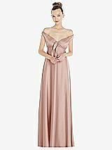 Alt View 2 Thumbnail - Toasted Sugar Convertible Strap Empire Waist Satin Maxi Dress