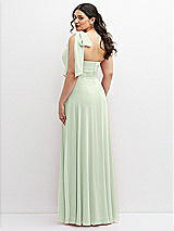 Alt View 3 Thumbnail - Mint Green Chiffon Convertible Maxi Dress with Multi-Way Tie Straps