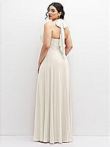 Rear View Thumbnail - Ivory Chiffon Convertible Maxi Dress with Multi-Way Tie Straps