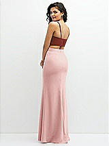 Alt View 2 Thumbnail - Auburn Moon Crepe Mix-and-Match Midriff Corset Top 