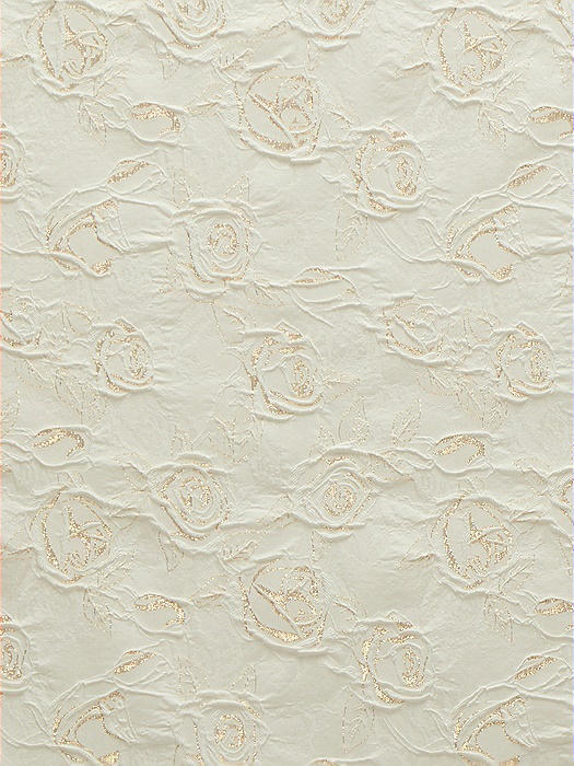 Gilt Rosette Jacquard Fabric by the Yard